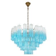 Подвесная люстра 80 см, Loft IT Murano 10580/800 Clear blue, бронза