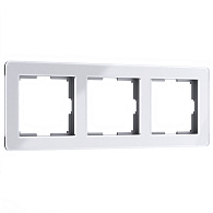 W0032701 Рамка на 3 поста Acrylic, белый Werkel, 4690389184871