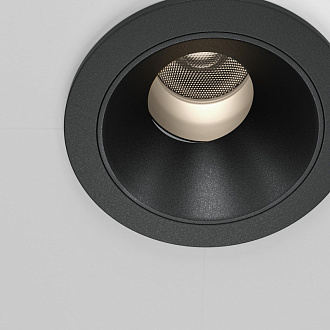 Встраиваемый светильник 6,2*7 см, LED*7W, 4000 К, Wise DL057-7W4K-B Maytoni Downlight, Черный, вр 5,8 см