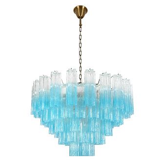 Подвесная люстра 80 см, Loft IT Murano 10580/800 Clear blue, бронза