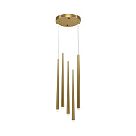 Подвесной светильник 32*32*369,3 см, LED, 31W, 2600К-3500К, Maytoni cascade MOD132PL-L30BSK латунный