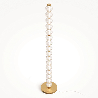 Торшер 25*25*132 см, LED, 33W, 3000К, Maytoni Amulet MOD555FL-L23G3K золотой