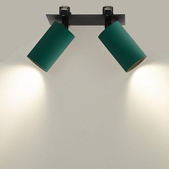 Встраиваемый светильник 18*9*-12 см, 2*GU10*10W, Citilux Axel CL512D25, Зелёный
