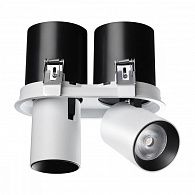 Встраиваемый LED спот Novotech Lanza 358341, 24W LED, 3000K, белый, вр 17,5*9,5 см