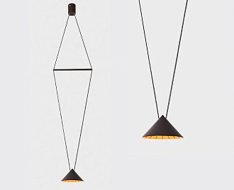 Подвесной светильник 19,6*150 см, ITALLINE  IT03-1430 black/orange