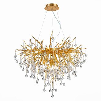 Люстра подвесная 80 см, 45W, 4000K ST LUCE ANZIO SL1651.203.09 Золотистый