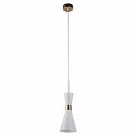 Подвесной светильник 12*190 см, Е14, 1-2 м2 Lightstar Dumo 816016, белый-золото