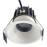 Светильник встраиваемый 8,5*7,6 см, вр 7,5 см, *LED*12W, 2700 / 4000 / 5000K, Mantra Rombok MAN8766, белый