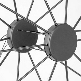 Люстра подвесная *80*45-150 см, 20*led*3W, 4000K, Lussole Hopkins LSP-7408, черный