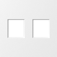 Donel A07 матовый белый накладка 2-я для розеток RJ45,TV,SAT , серия DB, DE86933
