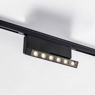 Светильник на шине 15,4*1,5*-8,9 см, *LED*6W, 4000K, Lightstar Linea 206947, черный