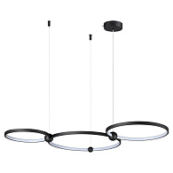 Светильник подвесной 65*109*100 см, LED *85W, 3000-6000K К, Lumion Diego 6533/85L, чёрный