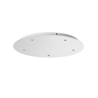 База потолочная круглая 35*40*2,5 см,  W, Odeon Light Base, белый 5054/KW