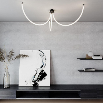 Светильник светодиодный «ГИБКИЙ НЕОН» 100*1,6*1,6 см, LED*1*14W, 4000 К, Novotech 359129 Ramo Konst, черный