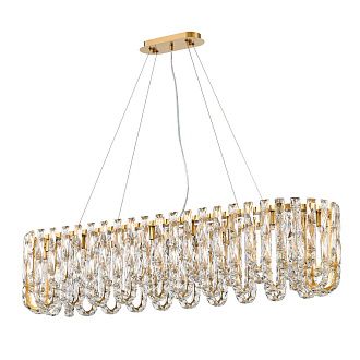 Люстра 100*30*80-130 см, 18*G9*40W, Favourite Infinity 4721-18P, золотой