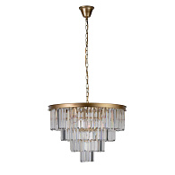 Подвесная люстра Loft IT Prism Clear 10019/600C, диаметр 60 см, золото