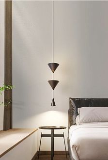 Подвесной светодиодный светильник Inodesign Lester Black 44.1555