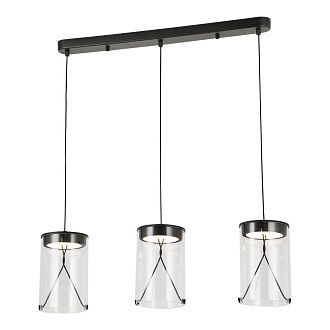 Подвесной светильник *65*35-120 см, 3*LED*5W, 3000K, Lussole Smith LSP-7474, черный