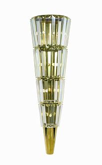 Бра W200 x H700, мм, 7*10W(70W), GOLD+CLEAR (Золото + Прозрачный Хрусталь) NewRgy W2800E/7A GOLD+CLEAR