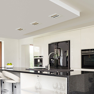 Встраиваемый точечный светодиодный светильник 9923 LED 20W 4200K белый/черный Elektrostandard