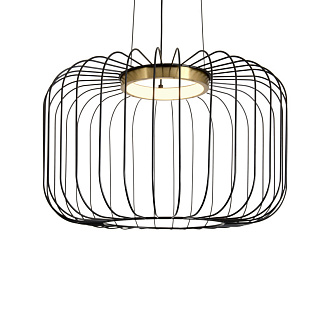 Подвесной светильник 40 см, 10W, 3000K, Freya Citrus FR5398PL-L8B, черный