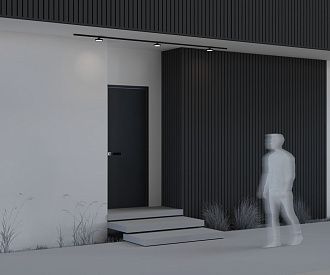 Уличный трековый светильник *12*-5,9 см, *LED*12W, 3000K, Maytoni Outdoor Zon IP O-TR01-1-F-12WB3K, Черный