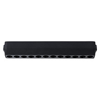 Трековый светильник 23*2,6*3,6 см, LED * 1 * 12W, 4000 К, Arte Lamp Rapid A6154PL-1BK, Черный