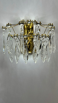 Светильник 81 см, 51W, 4000K, ODEON LIGHT FLAMENCO 7000/51L, золото