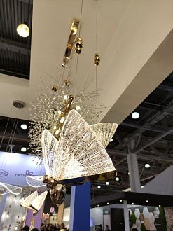 Подвес бабочка Kink Light KIN08444-1A,33, 6W LED, 3000K, золото