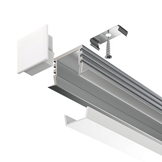 Алюминиевый профиль  Встраиваемый 2000*22*12 мм Maytoni Technical Led Strip ALM006S-2M Серебро, цена за штуку