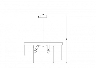 Светильник 60*69 см, 8*Е14, 15-20 м2 Freya FR5104PL-08BS3, латунь