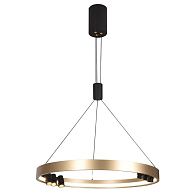 Люстра 60*60*120 см, 7*LED*53W, 3000K Gerhort G52128/1+6BK GD+BK, Черный