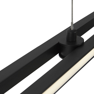 Подвесной светильник 150*1,5*305,5 см, LED, 48W, 3000К-4000К, Maytoni Halo MOD005PL-L48BK черный