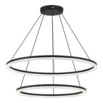 Каскадная люстра *85*-150 см, 2*LED, 96W, 4000K, ST-Luce Euclidics SL1018.403.02, черный