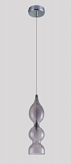 Светильник подвесной 13 см, Crystal Lux IRIS SP1 B SMOKE Хром