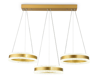 Светильник подвесной 84*30*75 см,  122W, 3000К, золото Ambrella Acrylica Original FA6208