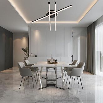 Накладная люстра 90*14 см, 75W, 3000-6000K, Citilux Trent   CL203631 черный