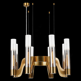 Люстра подвесная 80 см, 320W, ST LUCE ETTORE SL1235.303.08 Латунь