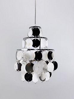 Светильник подвесной SAPFIR SPFD-8683 SHELL ХРОМ/CHROME D225/H1200/1/E27/60W без ламп CEDAR