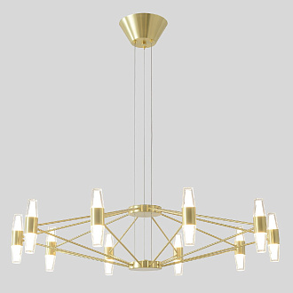 Подвесная люстра 80 см, 60W, 3000K, Crystal Lux DOROTEA SP10 GOLD, золото
