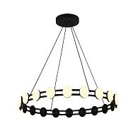 Подвесная люстра 80*10,5-120 см, 8*LED, 2W, 3000K, F-Promo Moti 4601-8P, черный