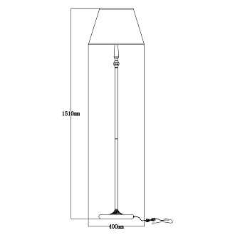 Торшер 40*150 см, 1*E27 античная бронза MW-Light Аврора 371044101