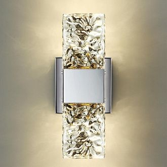 Светодиодный светильник 30 см, 10W, 3000K, Odeon Light RICCI 4365/5WL, полированный хром