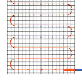 Нагревательный мат VLT01-150-0.5, 0,5 м2, 150 вт/м Voltum VLT01-150-0.5