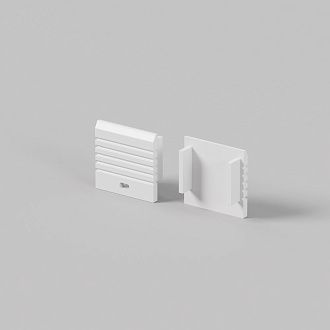 Комплект заглушек (для профиля 35×35) 2 шт., ALM-3535A-S-EC 642033, 1*4*4 см, Maytoni Led Strip 642033, Белый