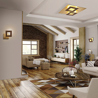 Бра 22*6,3*22 см, LED *  24W, 3000К Mantra Dalia 8121, коричневый