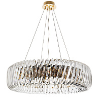 Подвесная люстра Divinare Megan 7568/18 LM-12, диаметр 80 см, бронза