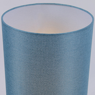 Настольная лампа 27*60 см, 60W, Favourite Ortus 4267-1T прозрачное стекло, бирюзово-синяя рогожка
