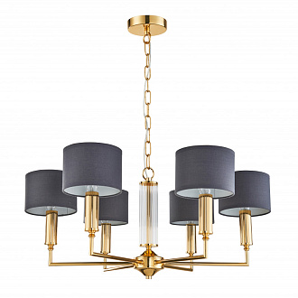 Подвесная люстра Favourite Laciness 2609-6P, D660*H300/1350, золото