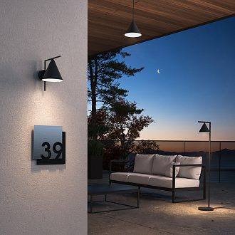 35184/D / Светильник садово-парковый Bevel черный